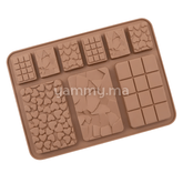 Moule Silicone 9 Mini Tablettes Chocolat